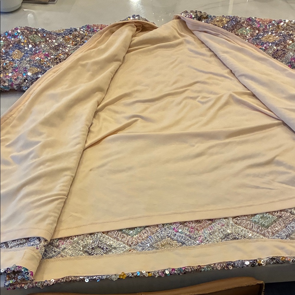 Oversized Sequin Open Cardigan - Picture 7 of 16